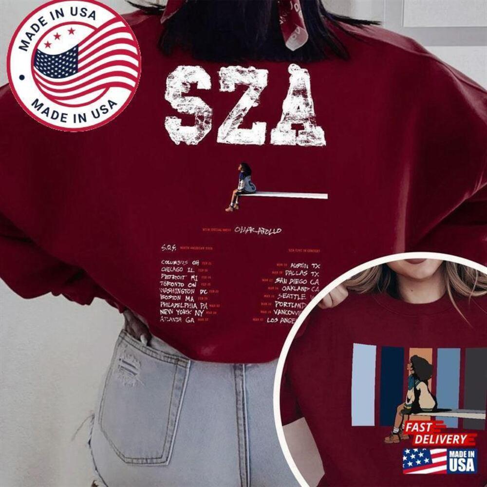 Sza S O Tour T-shirt 2 Sided